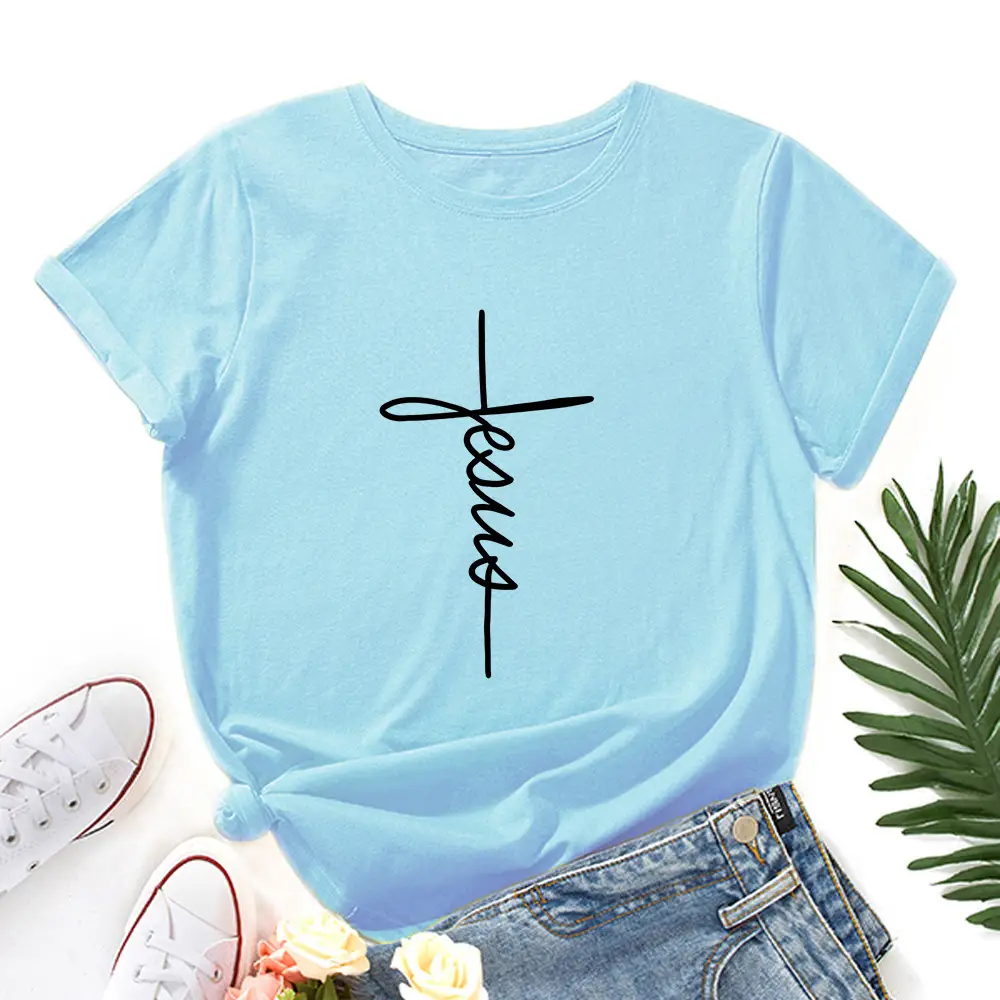 Yellow T-Shirt with "Wish Eaby" Print for Women - Image 13