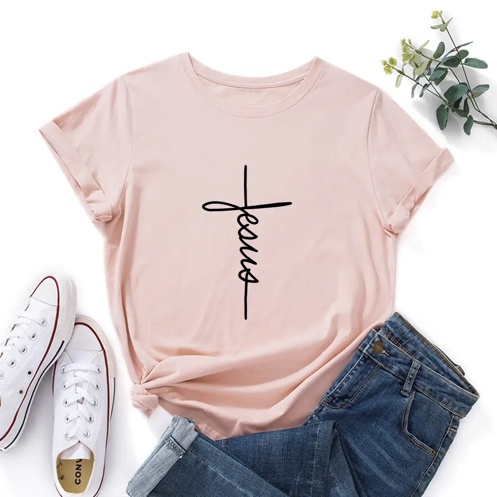 Yellow T-Shirt with "Wish Eaby" Print for Women - Image 14