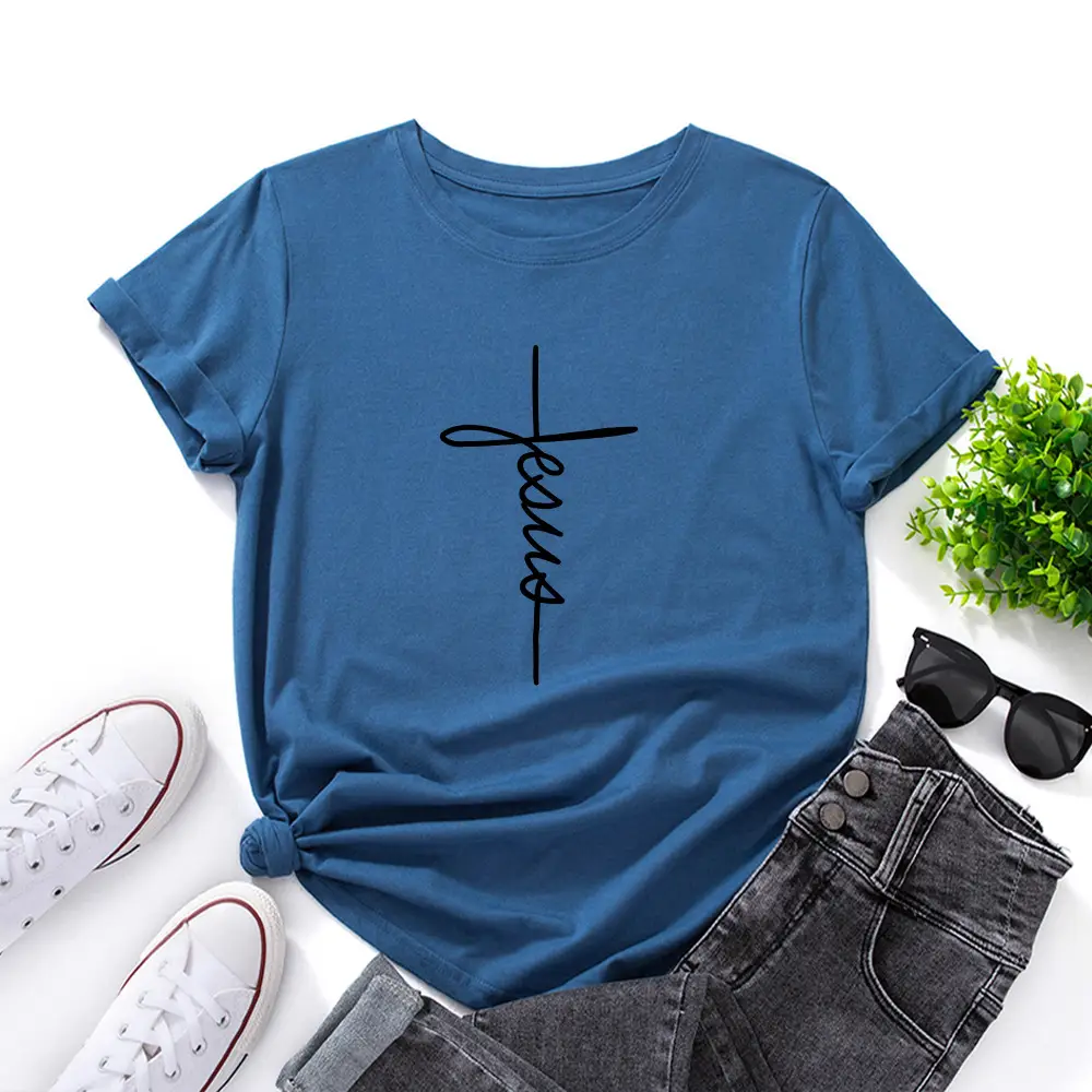 Yellow T-Shirt with "Wish Eaby" Print for Women - Image 4