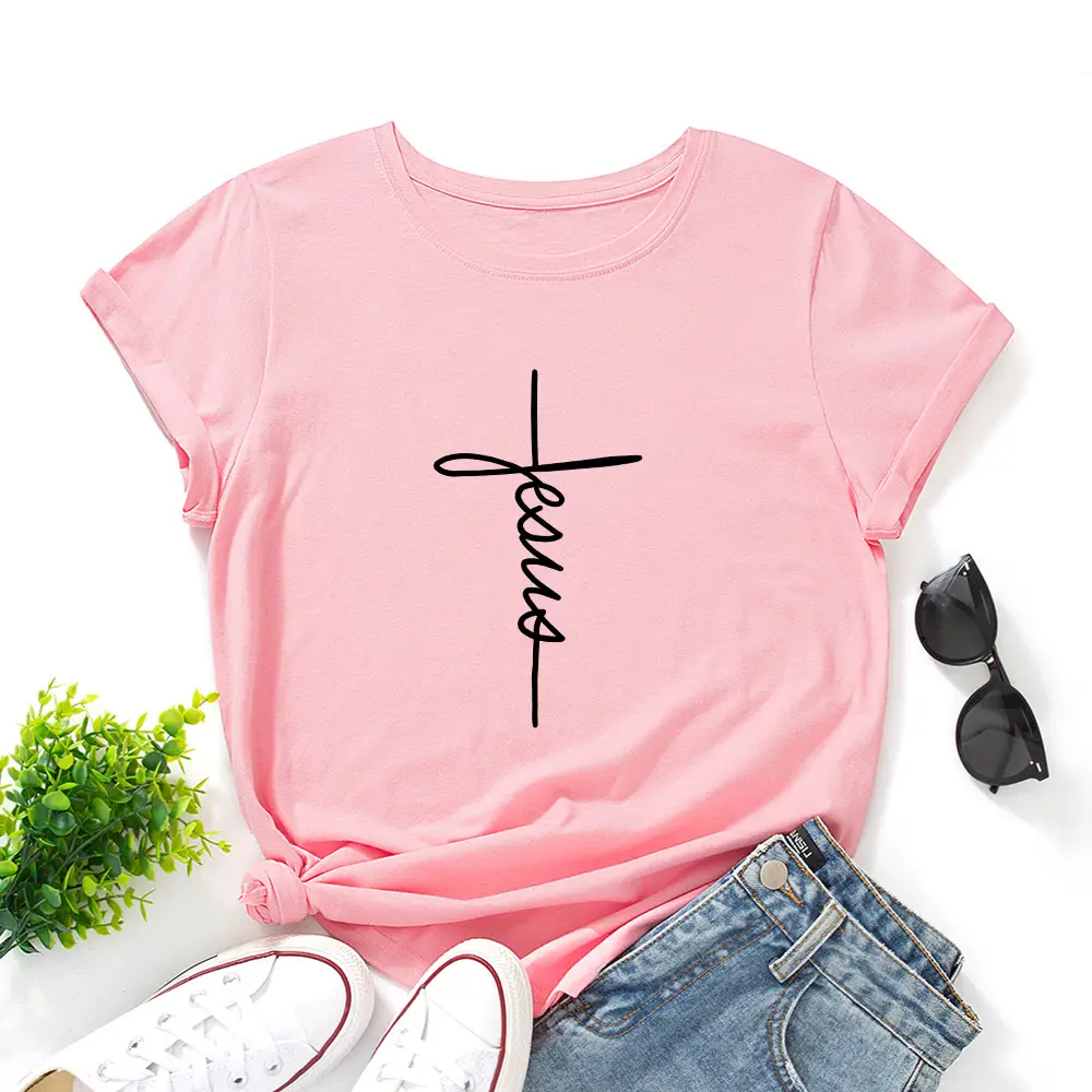 Yellow T-Shirt with "Wish Eaby" Print for Women - Image 7
