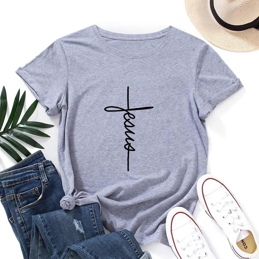 Yellow T-Shirt with "Wish Eaby" Print for Women - Image 9