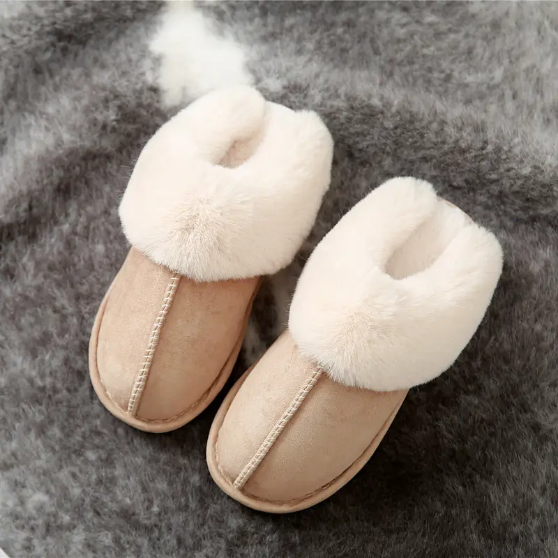 Cross-border explosions cotton slippers women autumn and winter home couples warm home plush confinement cotton shoes men manufacturers wholesale