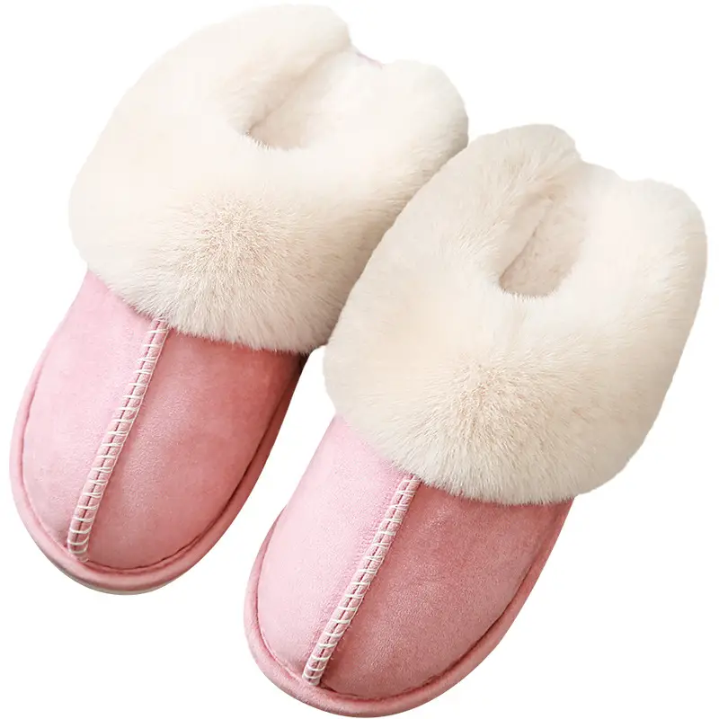 Cross-border explosions cotton slippers women autumn and winter home couples warm home plush confinement cotton shoes men manufacturers wholesale