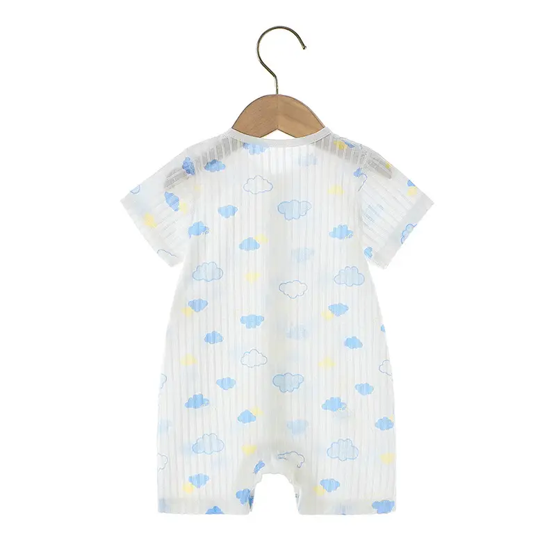 2025 Baby Cotton Jumpsuit with Letter Print & Belly Protection