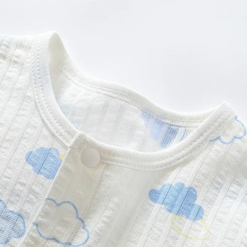 2025 Baby Cotton Jumpsuit with Letter Print & Belly Protection