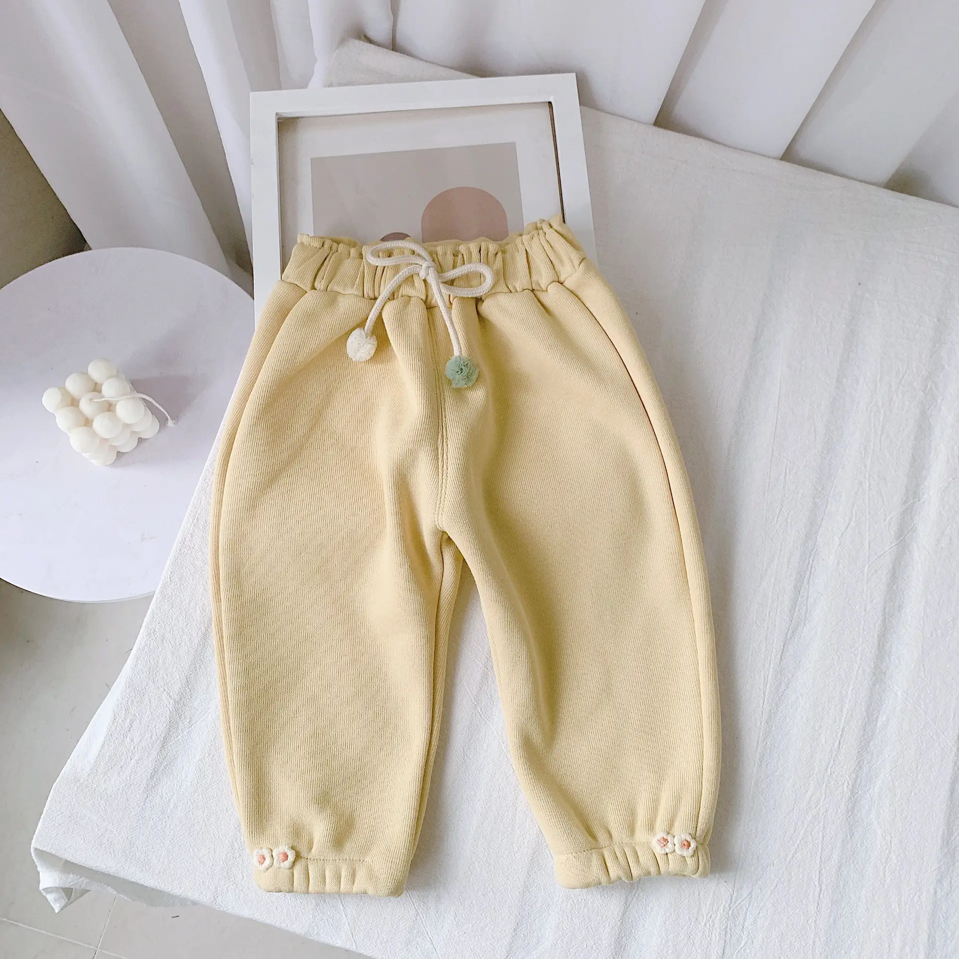 2021 Korean Fluffy Ball Pants for Girls 0-3Yr - Image 2