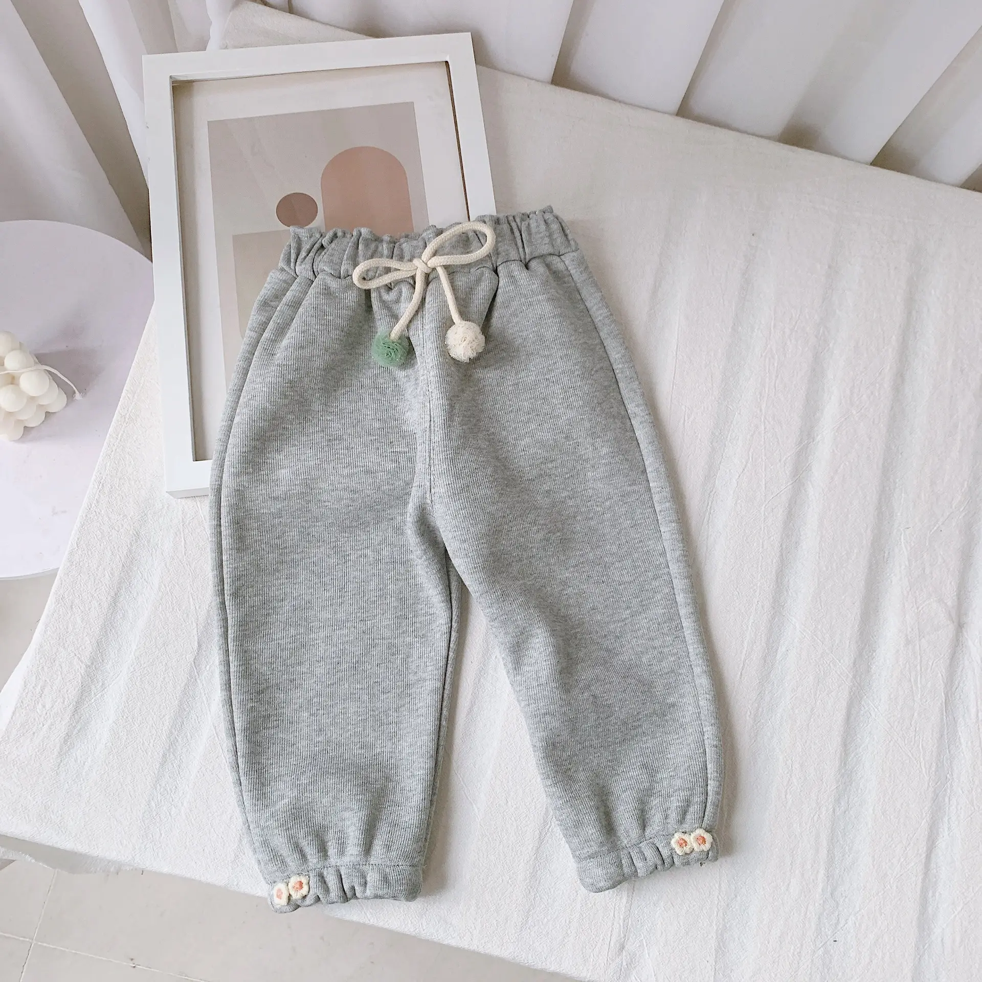 2021 Korean Fluffy Ball Pants for Girls 0-3Yr - Image 3