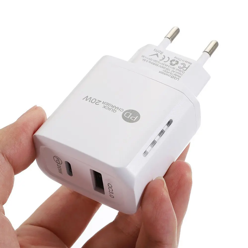 PD20W Fast Charge Charger with QC3.0 & USB-C - Image 2