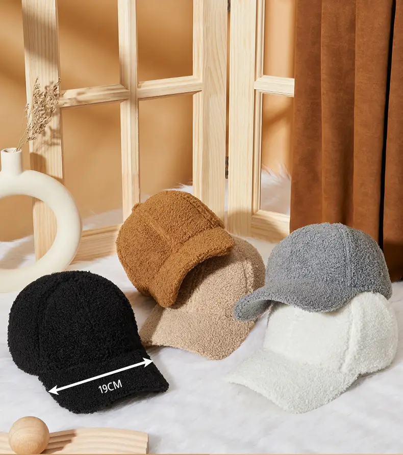 Winter Warm Duck Cap Windproof Lamb Plush Grey — feature 17