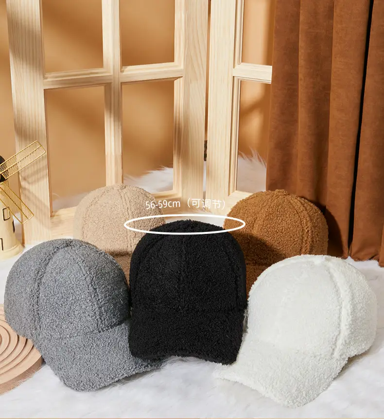 Winter Warm Duck Cap Windproof Lamb Plush Grey — feature 19