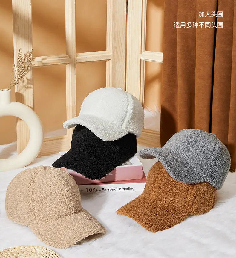 Winter Warm Duck Cap Windproof Lamb Plush Grey — feature 3