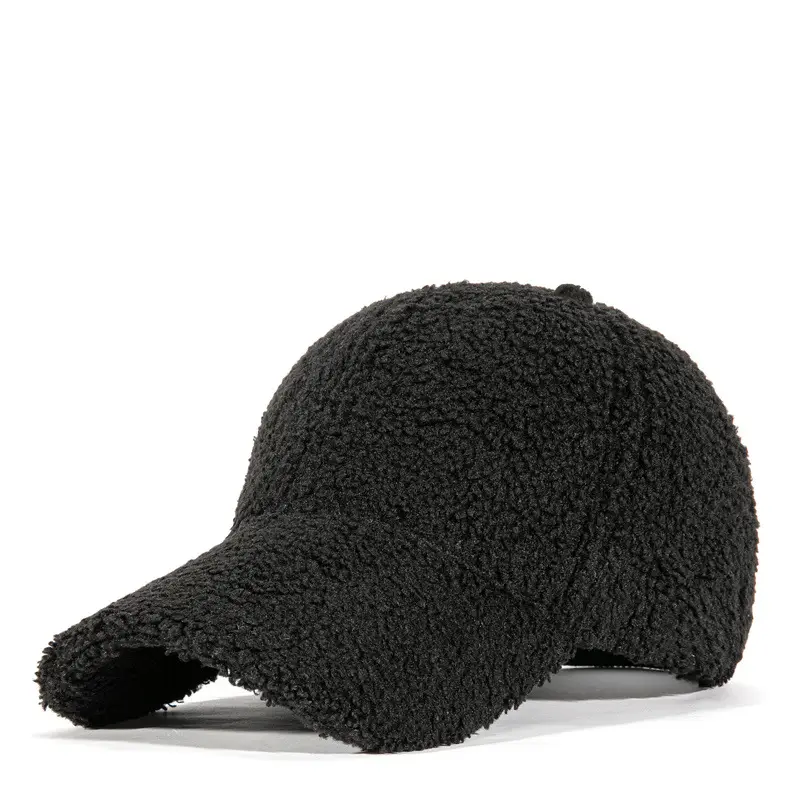 Winter Warm Duck Cap Windproof Lamb Plush Grey - Image 4