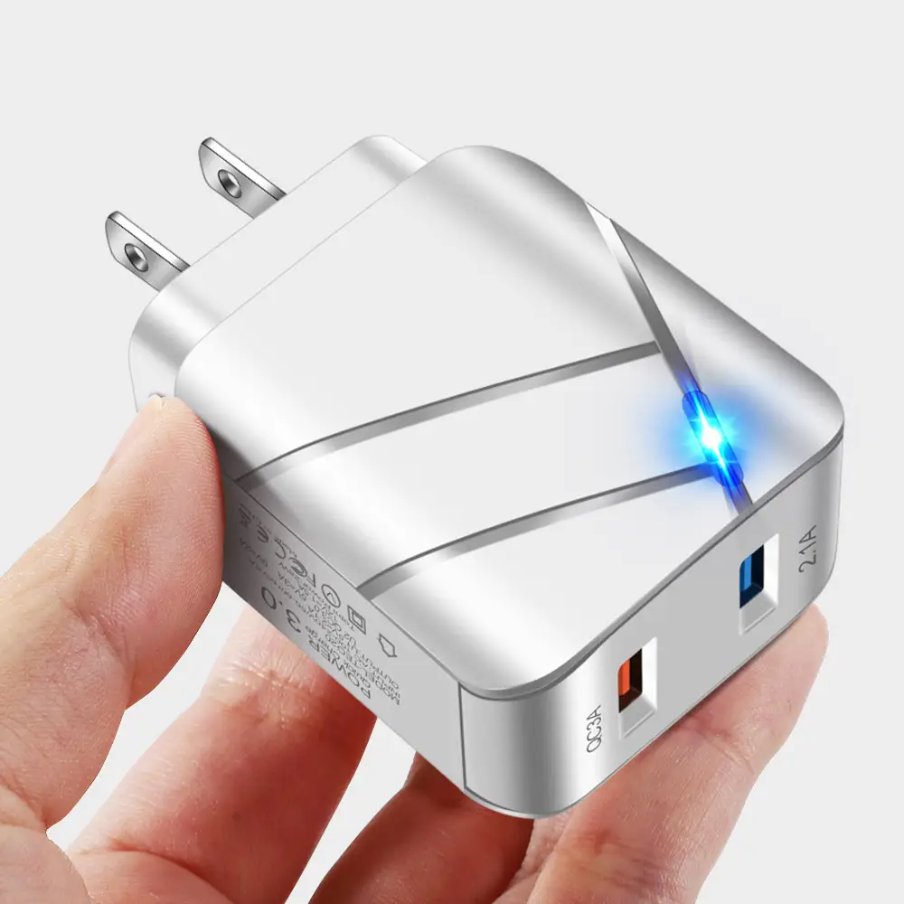 Double USB QC3.0 Fast Charging Mobile Charger - Image 4