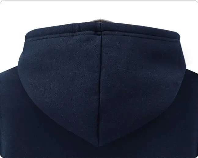 Trojans Hoodie Set Large Women Navy Grey Velvet Padded — feature 16