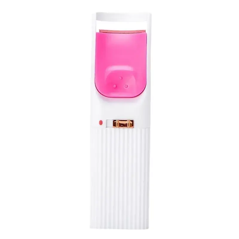 Mini Electric Eyelash Curler Pink White Heated - Image 7