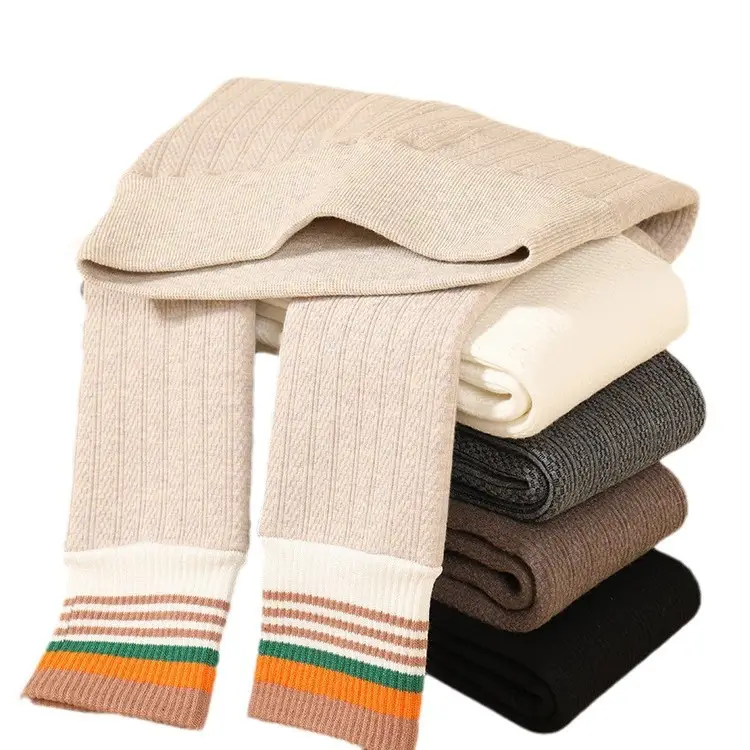 Korean Style Fleece Leggings Thick Warm Tights for Girls — feature 8