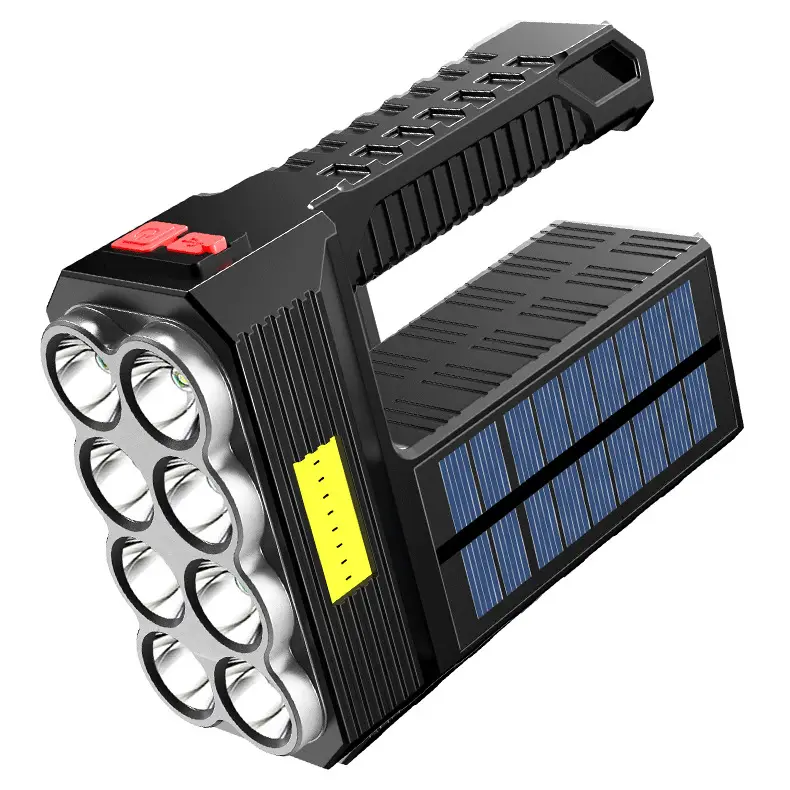 Solar Rechargeable Portable Flashlight Multi-Function Outdoor Emergency - Image 5