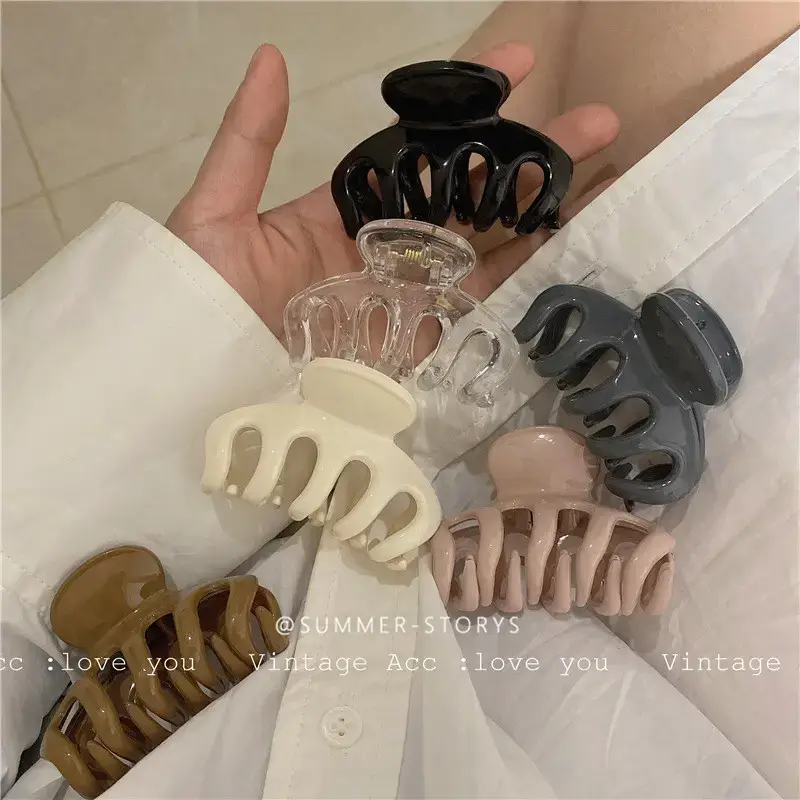 Milk Tea Color Hairpin Clip Korean Style Retro Morandi Color - Image 8