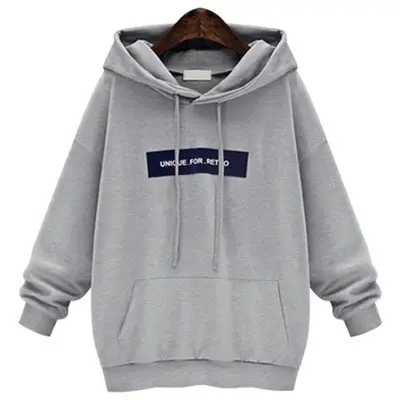 Pink Fleece Hoodie for Women Plus Size Korean Style