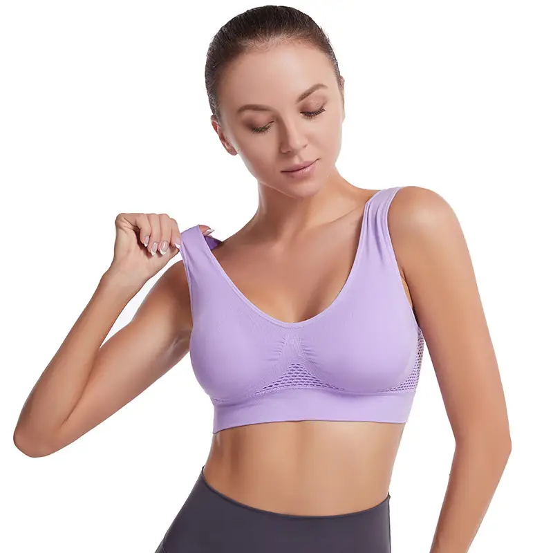 White Cut Out Mesh Sports Bra Large - Image 16