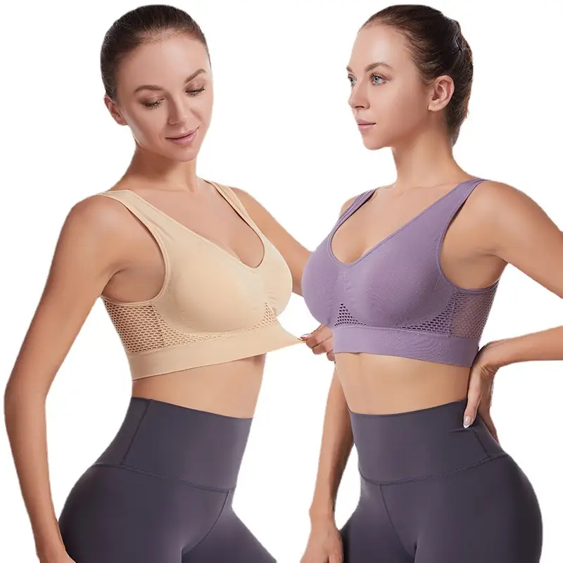 White Cut Out Mesh Sports Bra Large - Image 19