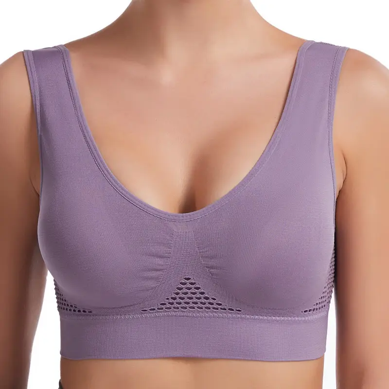 White Cut Out Mesh Sports Bra Large - Image 11