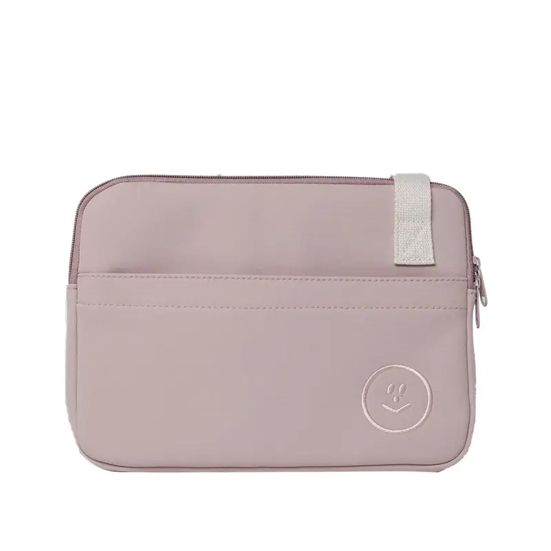 Pink Smiley Crossbody Bag for iPad Computer Protection