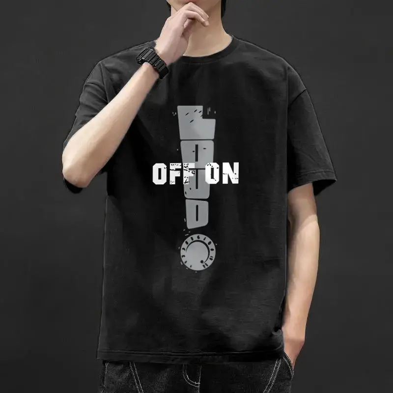 Men Blue Graphic T-Shirt Ice Silk 2021 - Image 14