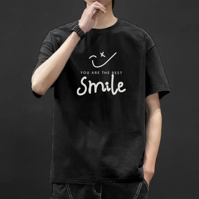 Men Blue Graphic T-Shirt Ice Silk 2021 - Image 18