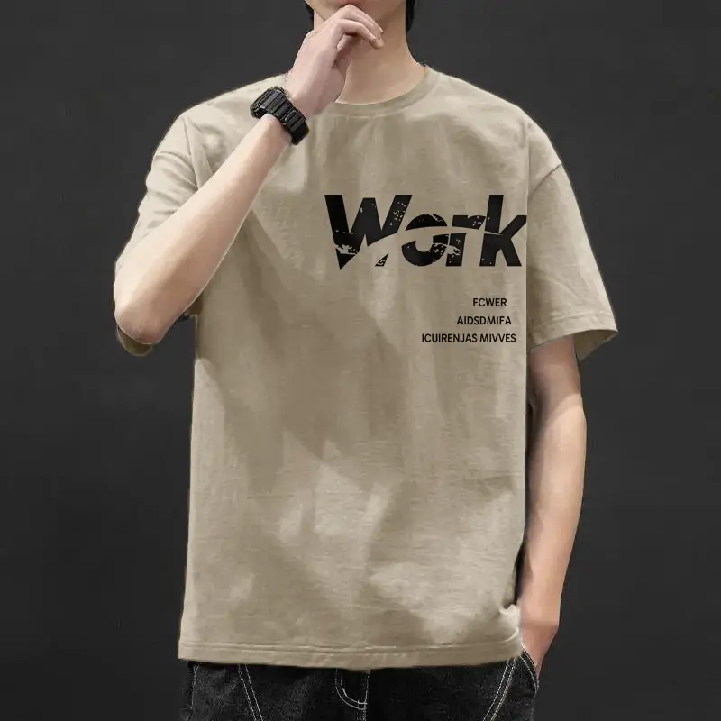 Men Blue Graphic T-Shirt Ice Silk 2021 - Image 23
