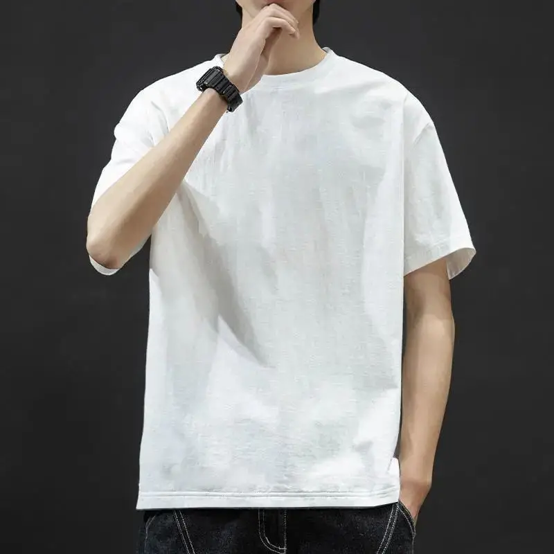 Men Blue Graphic T-Shirt Ice Silk 2021 - Image 25