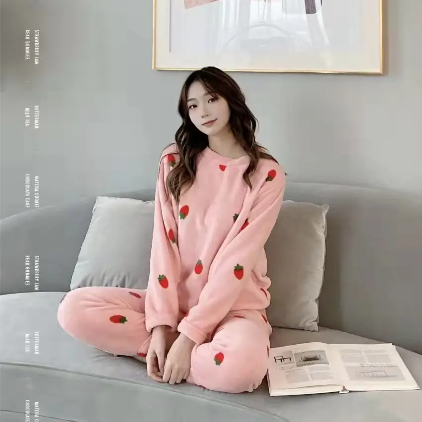 2025 New Autumn & Winter Large Size Coral Velvet Pajamas - Image 6