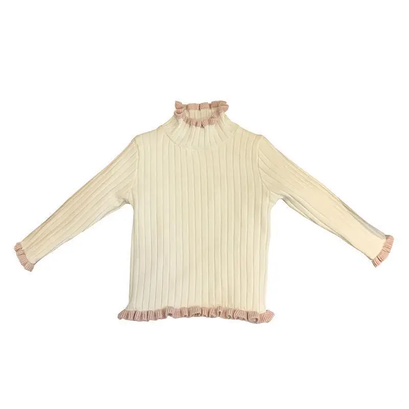 Girls Velvet High Collar Sweater Baby Girl Clothing