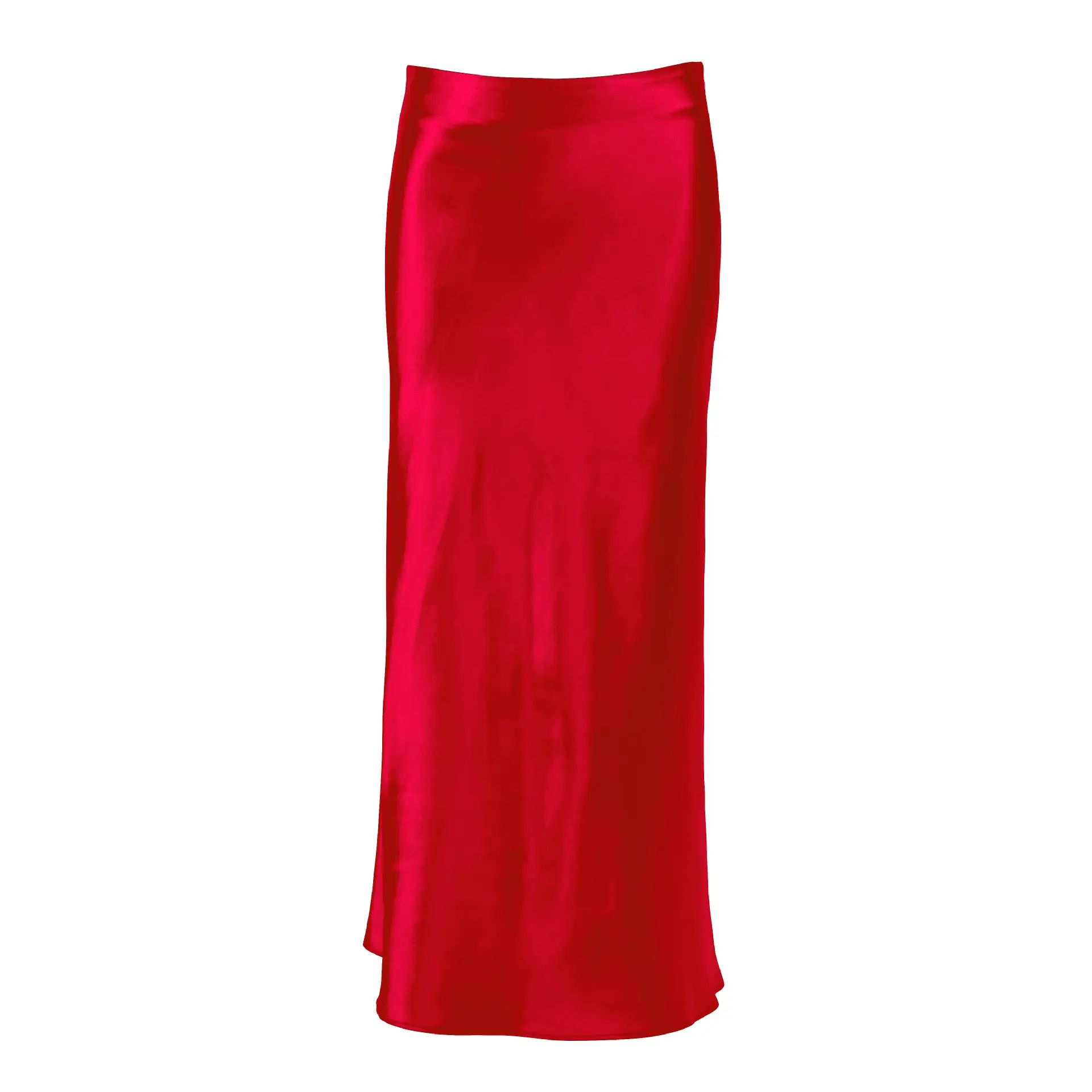 Women Satin Long Dress High Waist Slim Fit Elegant Casual Hip Skirt Brown — feature 17