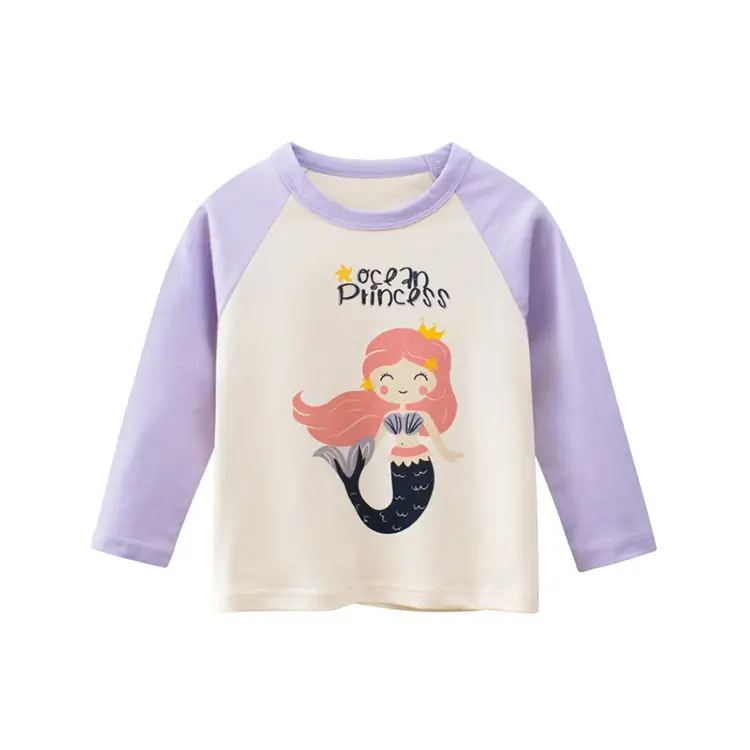 Autumn Cartoon Mermaid Coat for Girls Korean Design - Image 5