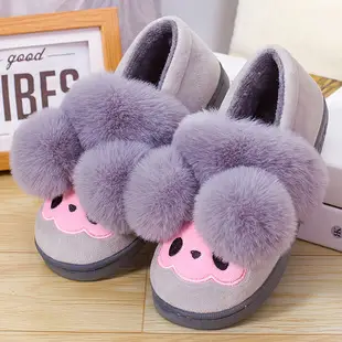 New Couple's Autumn and Winter Warm Stitched Thick-Soled Waterproof Coral Fleece Home Casual Cotton Slippers for Women, in Stock with Added Fleece — feature 8