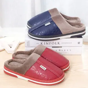 New Couple's Autumn and Winter Warm Stitched Thick-Soled Waterproof Coral Fleece Home Casual Cotton Slippers for Women, in Stock with Added Fleece — feature 9