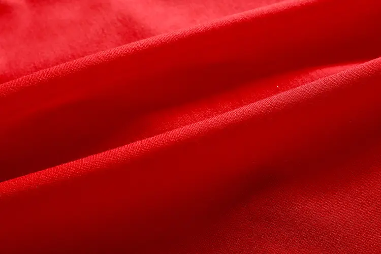 Red Sternum Rhinestone Hoodie with Zipper Front — feature 18