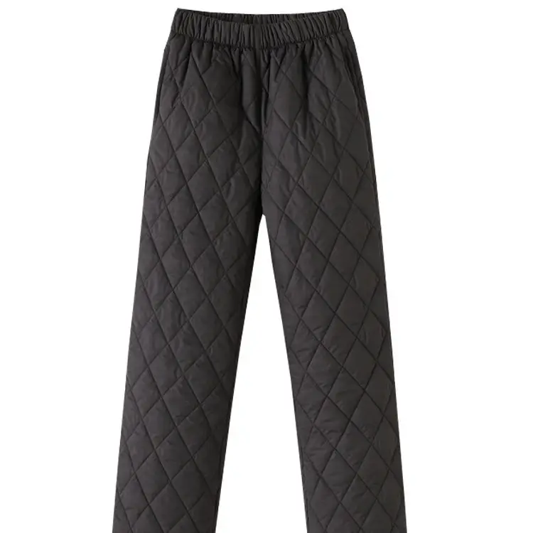 Women's Thick Warm Cotton Pants Black Blue Beige Grey - Image 13