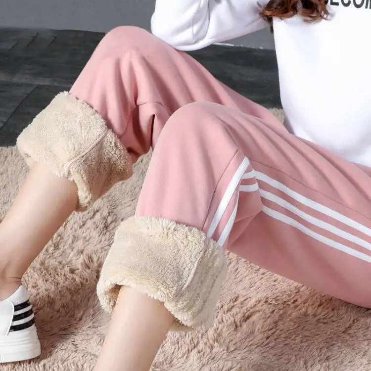 Black Harem Sweatpants Warm Winter Casual Pants