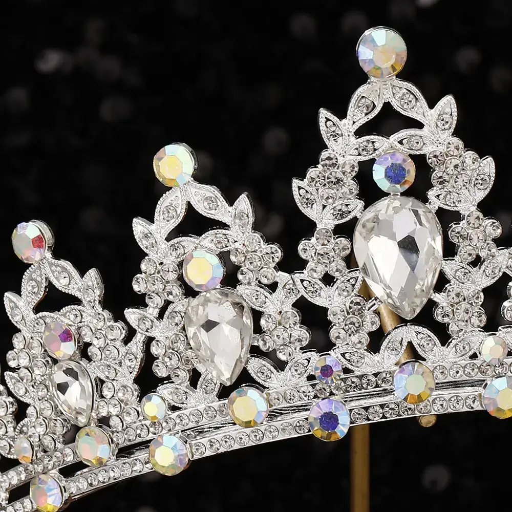 European Gem Crown Baroque Wedding Hair Band - Image 49