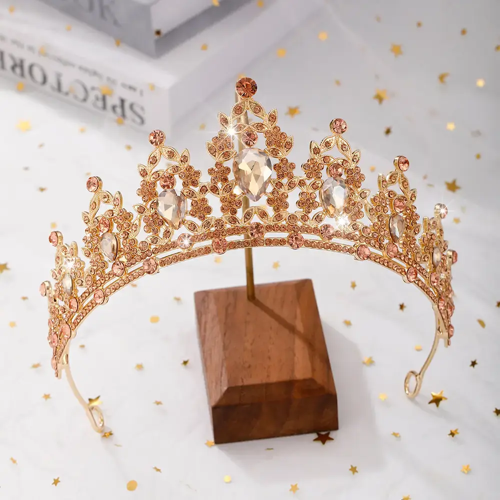 European Gem Crown Baroque Wedding Hair Band — feature 10