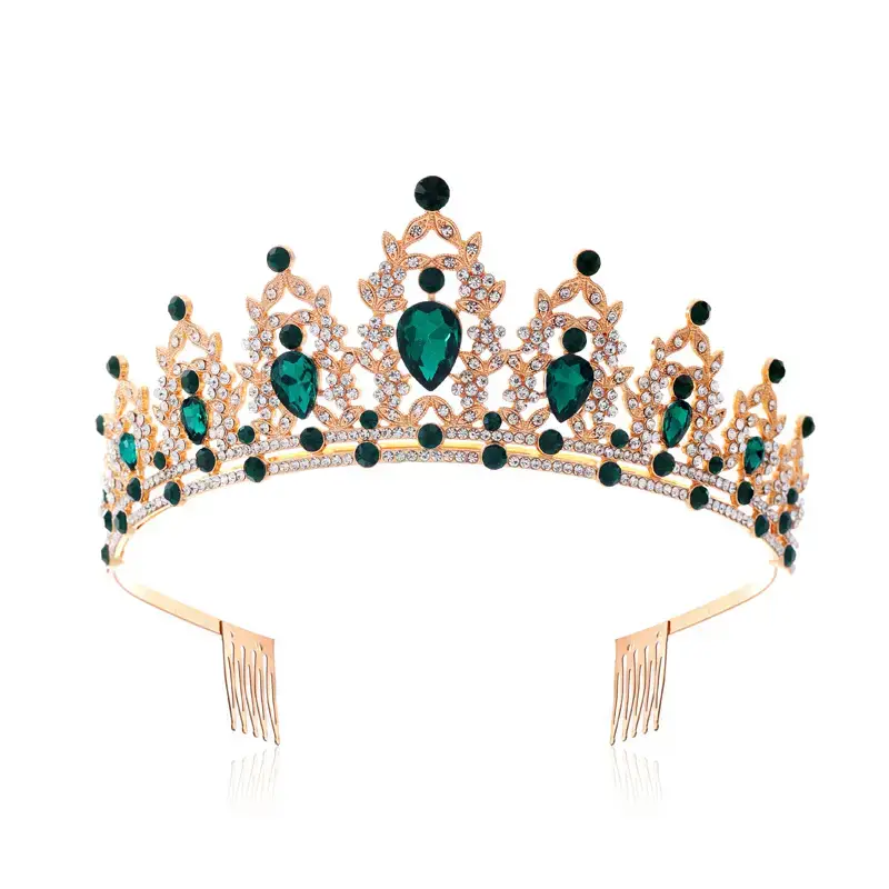 European Gem Crown Baroque Wedding Hair Band — feature 16
