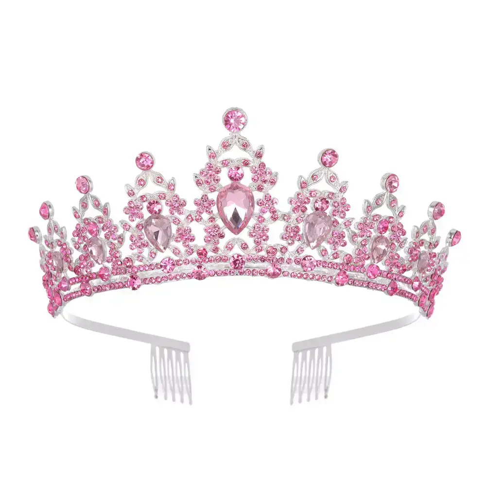 European Gem Crown Baroque Wedding Hair Band — feature 17