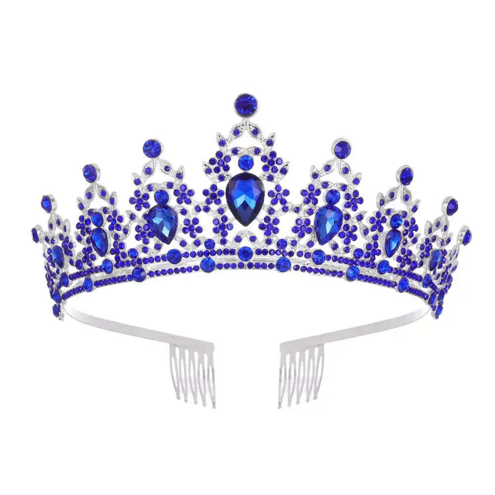 European Gem Crown Baroque Wedding Hair Band — feature 18