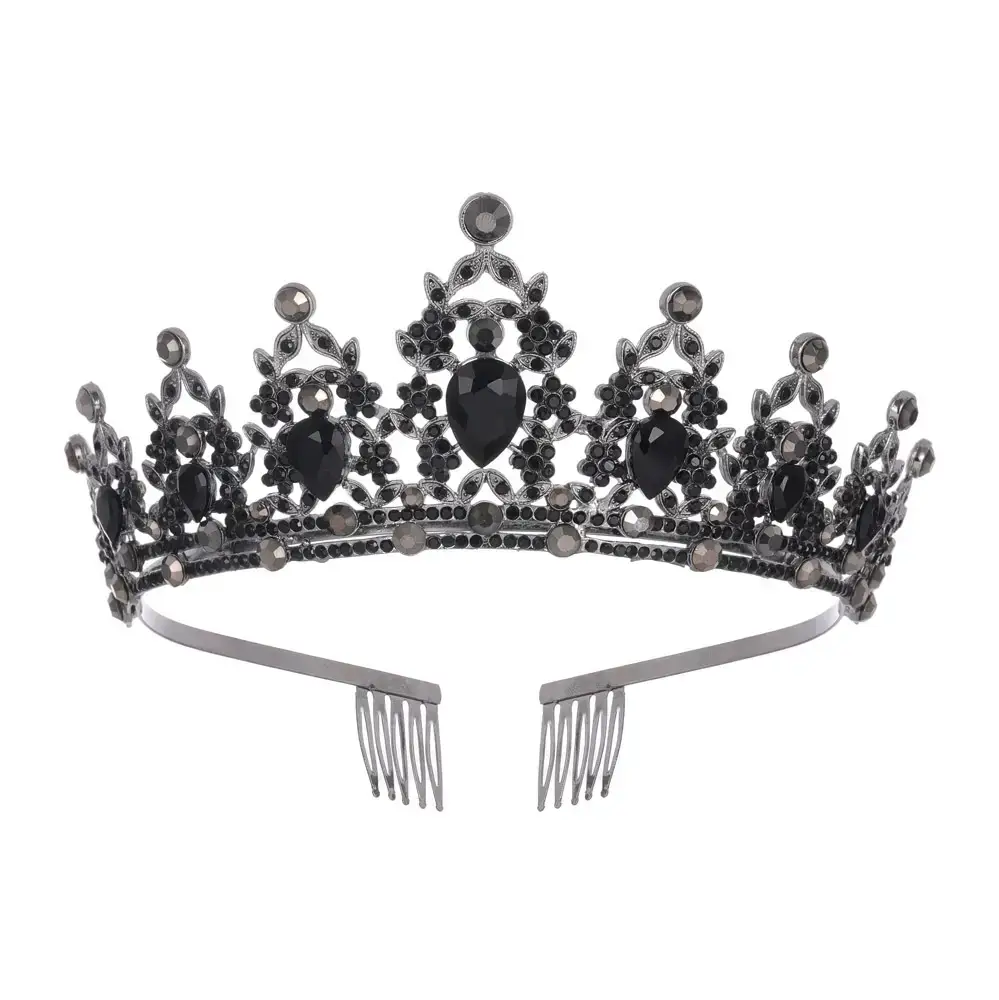 European Gem Crown Baroque Wedding Hair Band — feature 19
