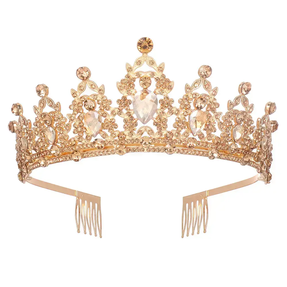 European Gem Crown Baroque Wedding Hair Band — feature 20