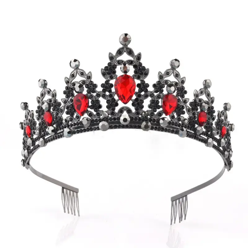 European Gem Crown Baroque Wedding Hair Band — feature 22