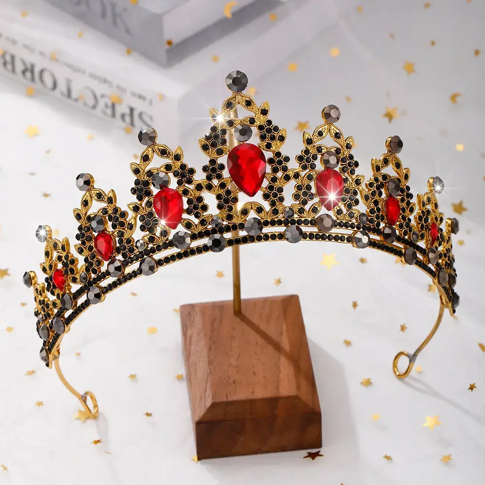European Gem Crown Baroque Wedding Hair Band — feature 8