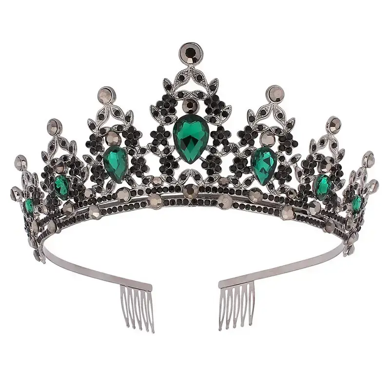 European Gem Crown Baroque Wedding Hair Band - Image 13